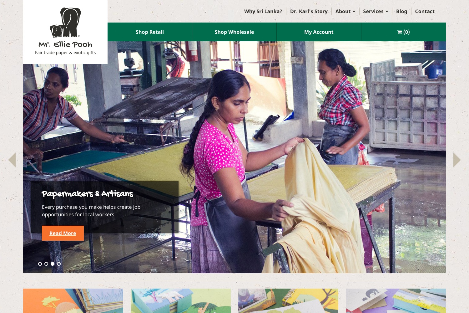 Depiction of the Papermakers and Artisans homepage feature